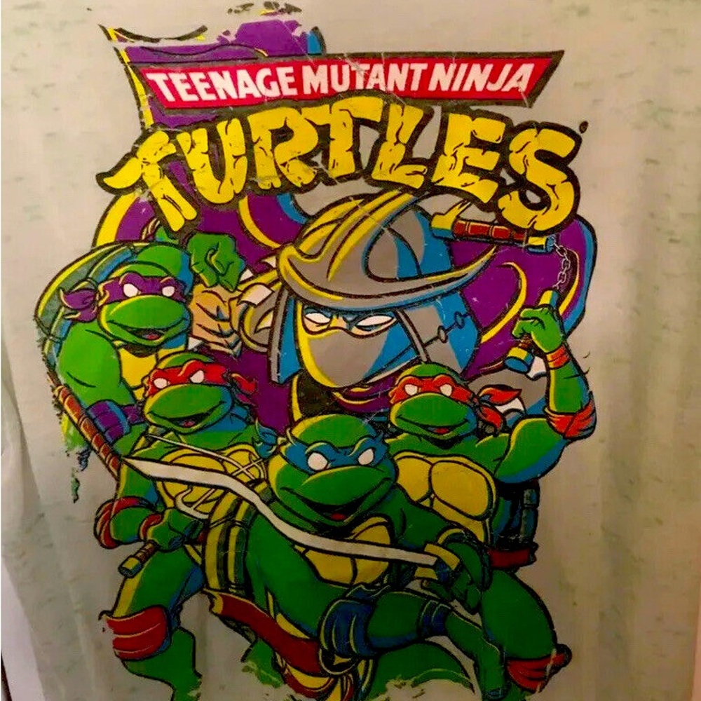*Vintage* Teenage Mutant Ninja Turtles Sz MD Shirt Light Green
